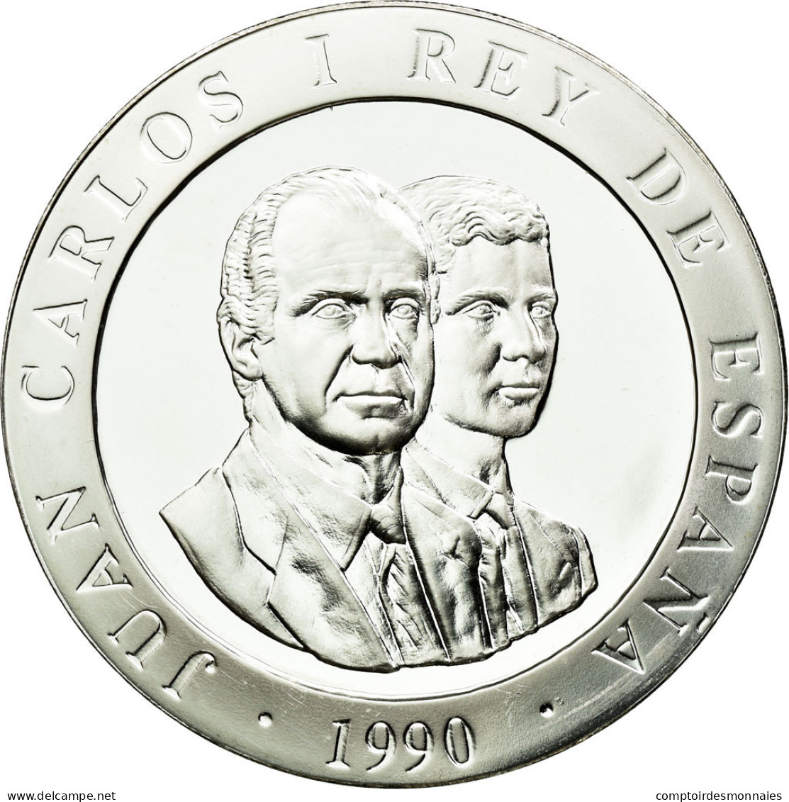 Monnaie, Espagne, Juan Carlos I, 2000 Pesetas, 1990, Madrid, FDC, Argent, KM:859 - 2 000 Pesetas