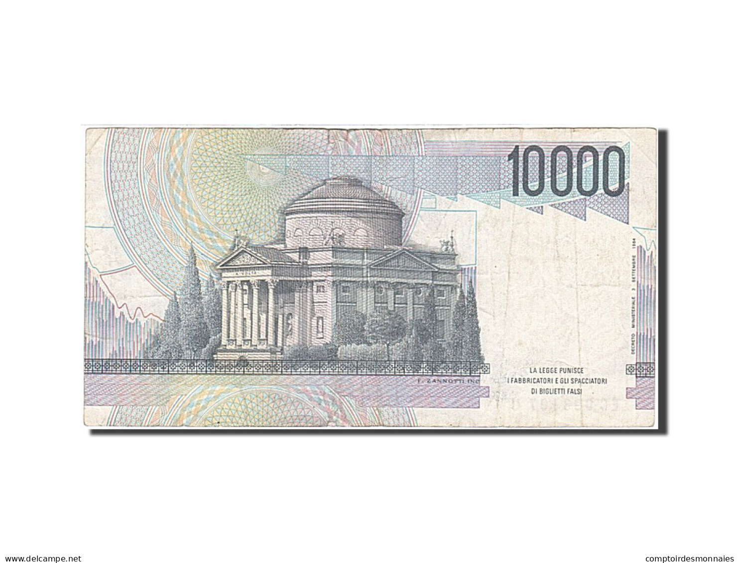 Billet, Italie, 10,000 Lire, 1984, 1984-09-03, KM:112b, TTB - 10.000 Lire