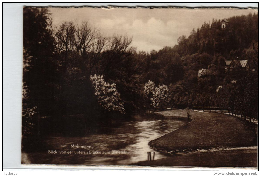 Meiningen - Blick Von Der Unteren Brücke Zum Bielstein - Meiningen