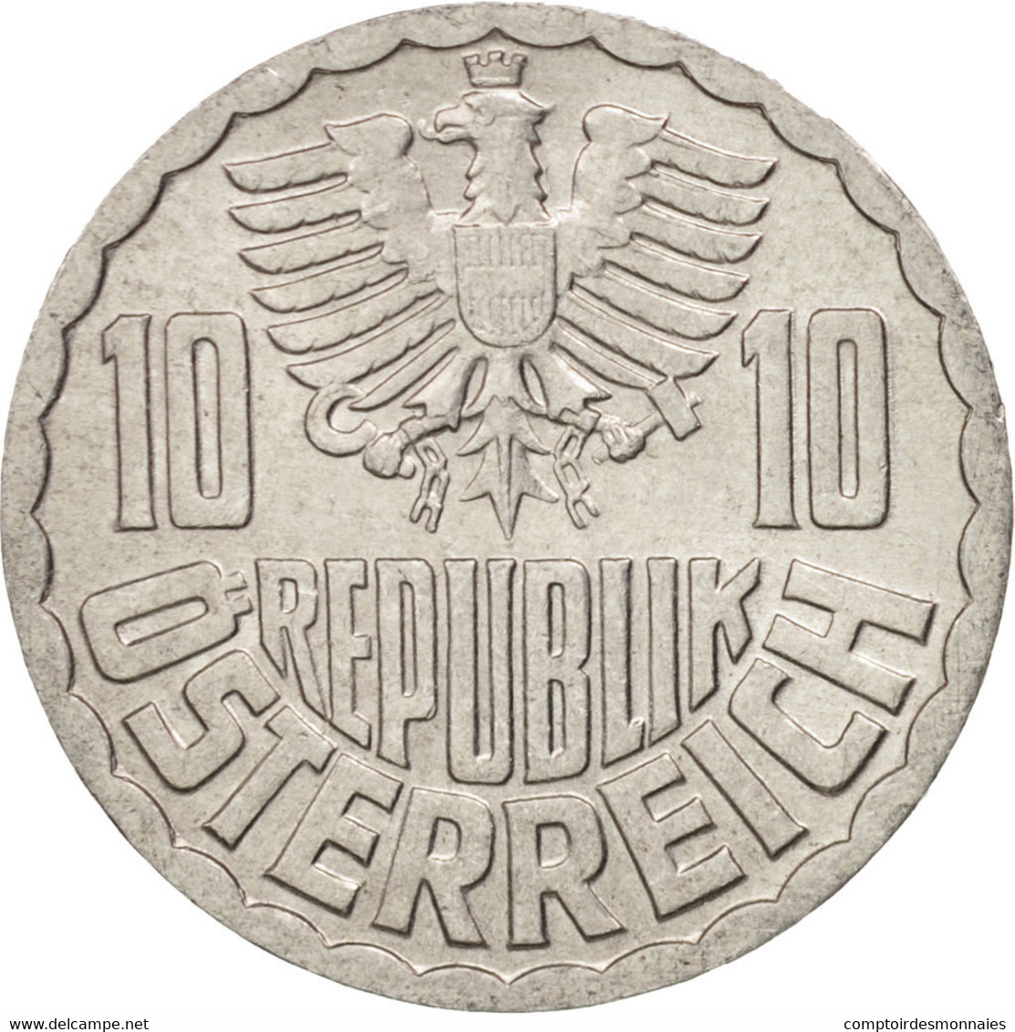 Monnaie, Autriche, 10 Groschen, 1972, Vienna, SUP, Aluminium, KM:2878 - Autriche