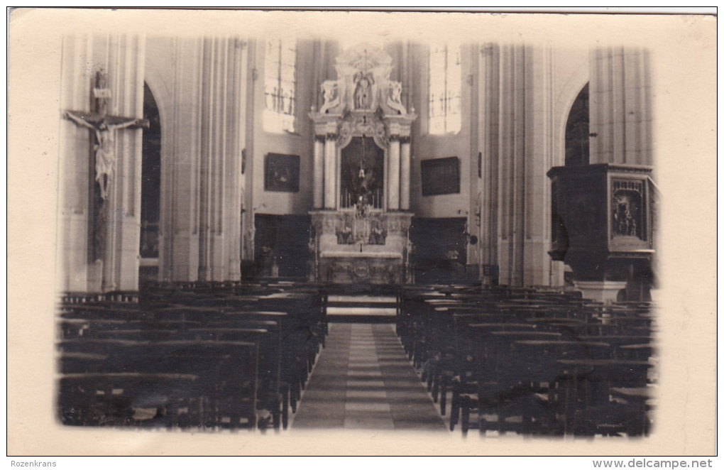 Lille Sint-Pieters-Lille Fotokaart Binnenzicht Kerk Kempen (In Zeer Goede Staat) - Lille