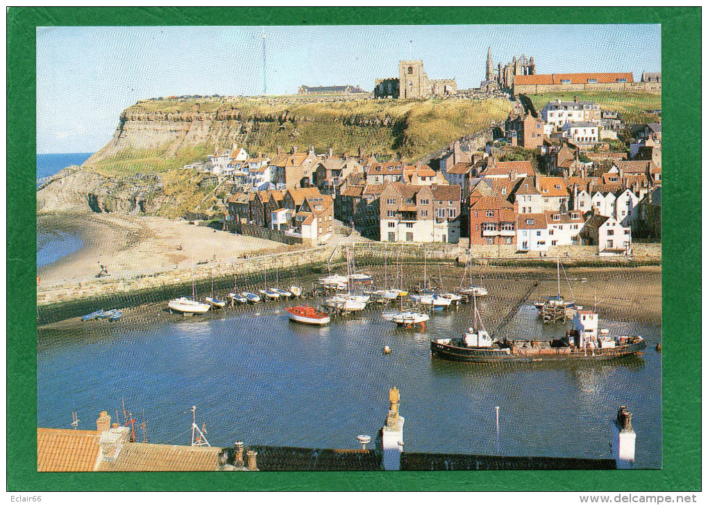 WHITBY The Harbour And West Cliff Le Port   CPM   EDIT Judges état Impeccable - Whitby