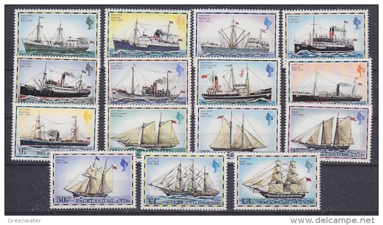 Falkland Islands 1982 Definitives / Mailships 15v ** Mnh (27731) - Falklandeilanden