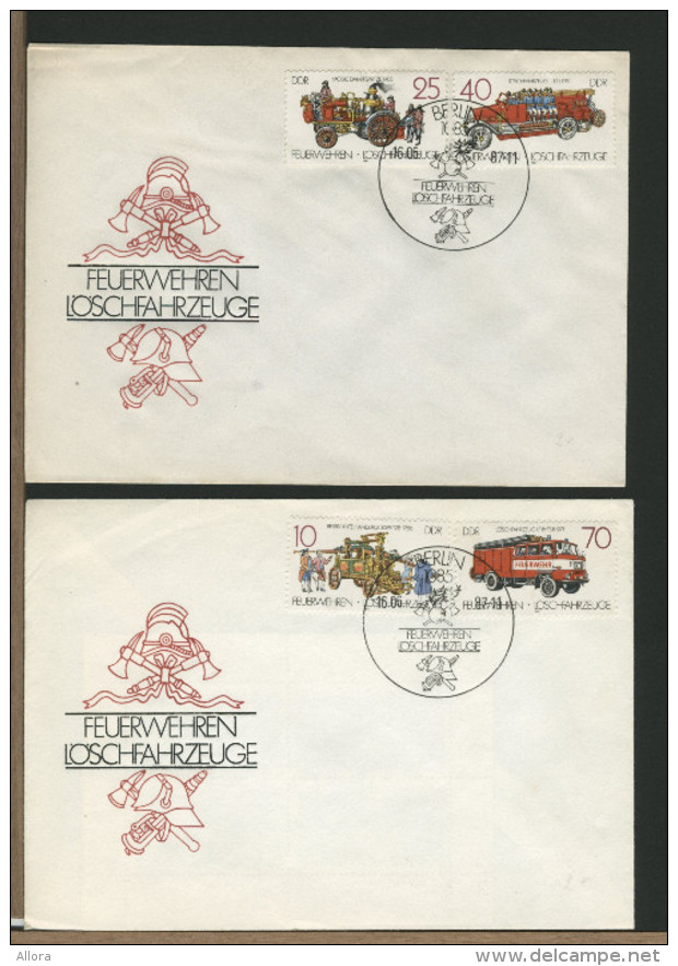 GERMANY DDR - FDC - POMPIERI - FEUERWEHREN - Pompieri