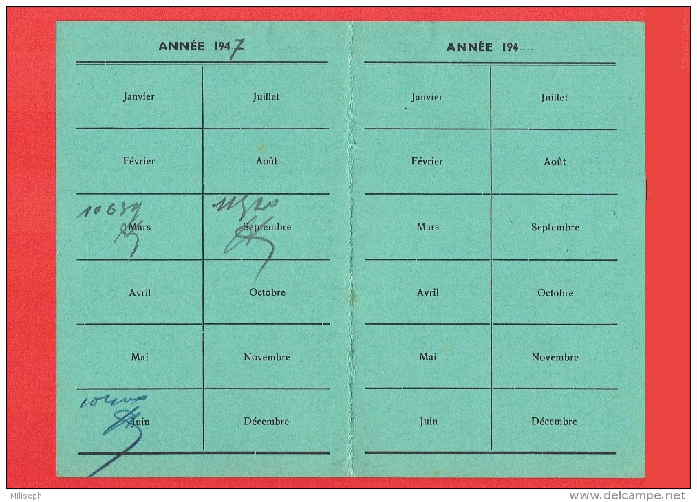 Carte De Membre - Fédération Des Mutualités Chrétiennes De Charleroi - Société De Secours Mutuels LA FRATERNITE L (4164) - Andere & Zonder Classificatie