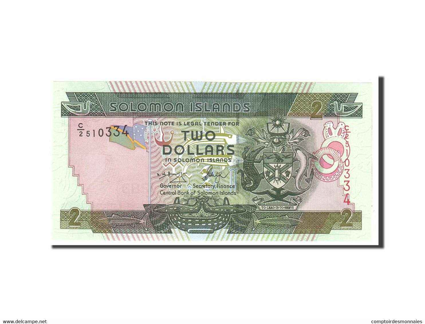 Billet, Îles Salomon, 2 Dollars, 2001, Undated, KM:23, NEUF - Salomons