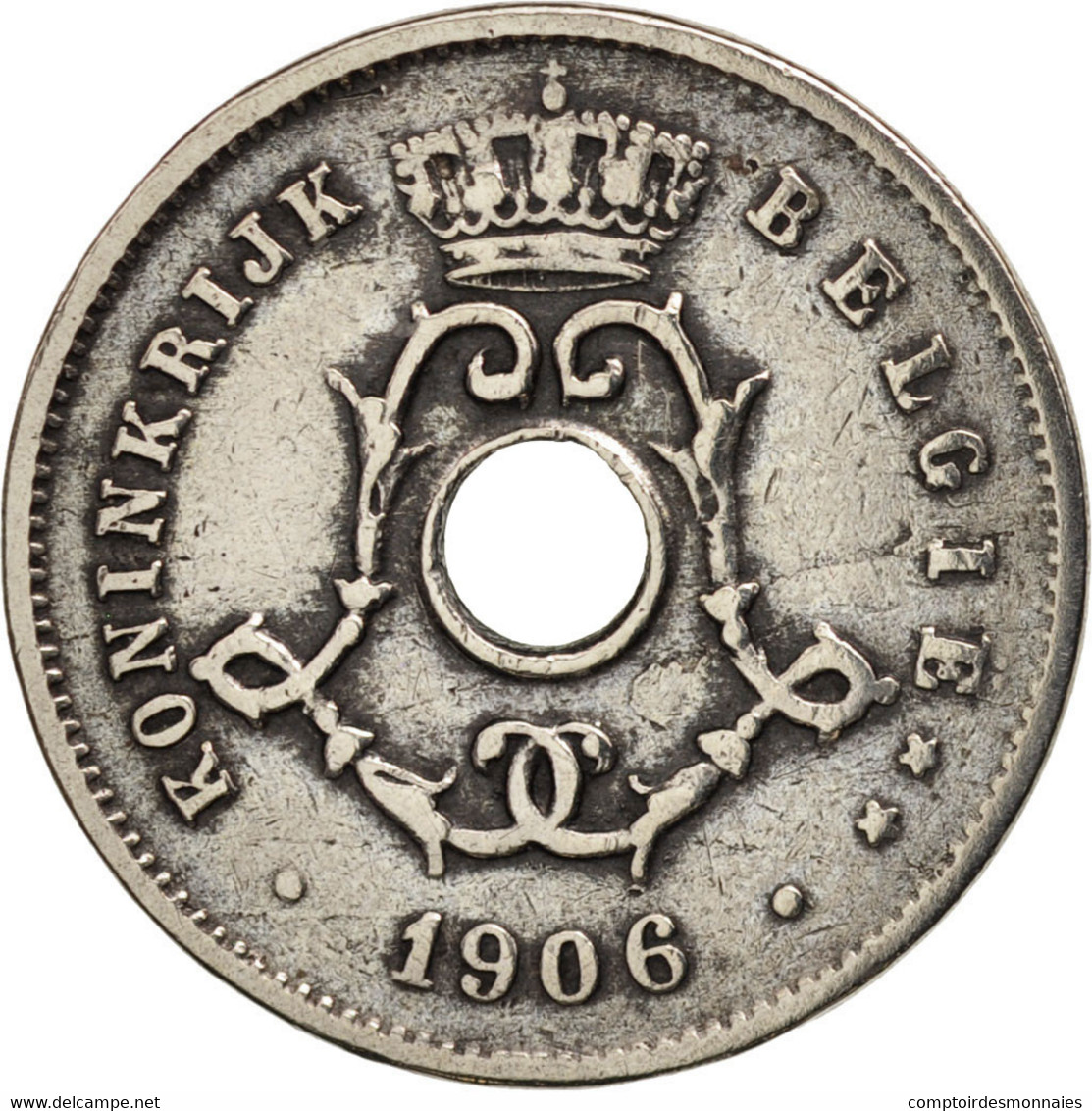 Monnaie, Belgique, 5 Centimes, 1906, TTB, Copper-nickel, KM:55 - 5 Centimes