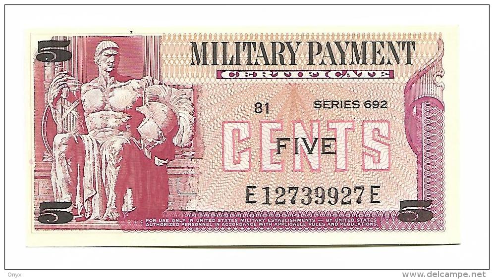 MILITARY PAYMENT CERTIFICATE - 5 CENTS 1970 UNC / SERIE 692 - 1970 - Reeksen 692