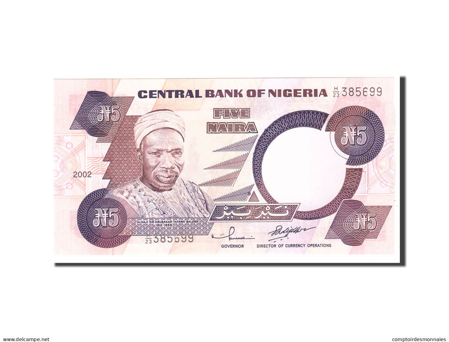 Billet, Nigéria, 5 Naira, 2002, Undated, KM:24g, NEUF - Nigeria