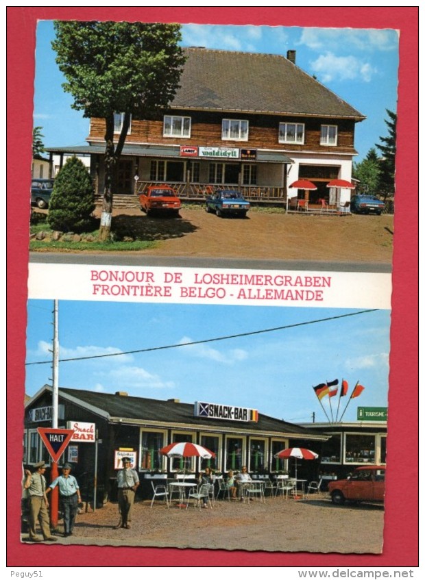 Losheimergraben. Frontière Belgo-allemande. Café-Restaurant Waldydill. Douaniers - Aduana