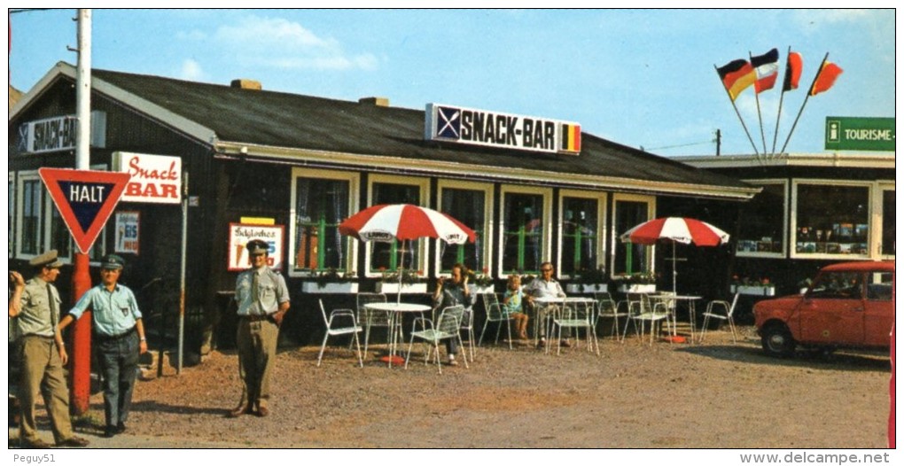 Losheimergraben. Frontière Belgo-allemande. Café-Restaurant Waldydill. Douaniers - Zoll