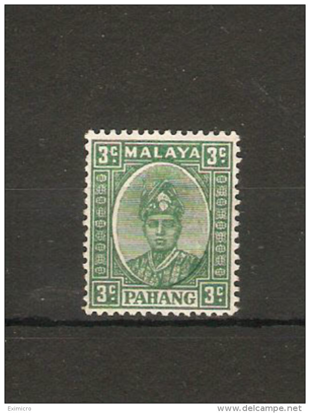 MALAYA PAHANG 1941 3c SG 31 ORDINARY PAPER MOUNTED MINT Cat £65 - Pahang