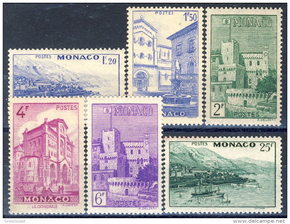 Monaco 1946 Serie N. 275-280 MNH Catalogo € 12,50 - Nuovi