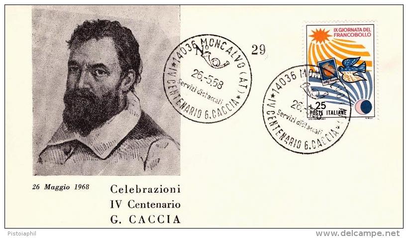 Busta Commemorativa NASCITA GUGLIELMO CACCIA Detto Il Moncalvo; 1968 - Autres & Non Classés