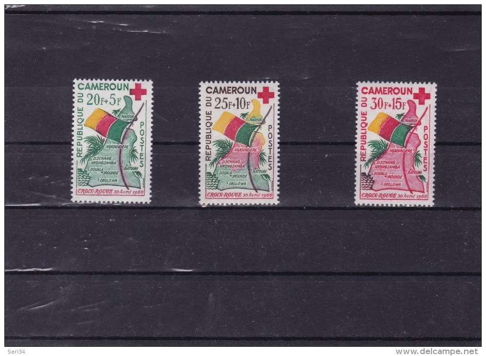 CAMEROUN : Croix Rouge : Y&T : 314** à 316** - Cameroun (1960-...)