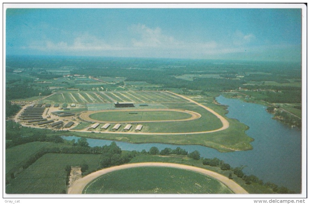 Aerial View Of Ocean Downs Raceway, Between Berlin And Ocean City, Maryland, Unused Postcard [17002] - Ocean City