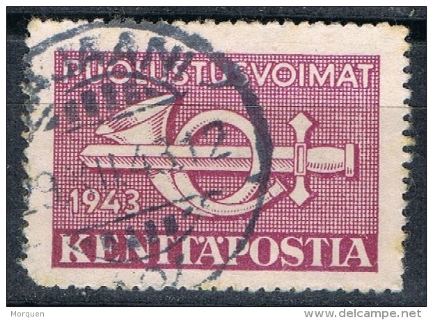 Sello Militar, FINLANDIA 1943. Circulada Por Correo, Yvert Num 7  º - Militärmarken