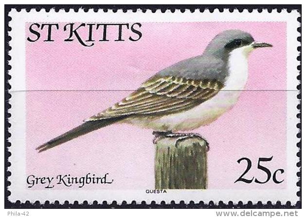 Saint Christopher 1981 - Bird : Grey Kingbird  ( Mi K 52 I - YT 458 ) MH* - St.Christopher-Nevis-Anguilla (...-1980)