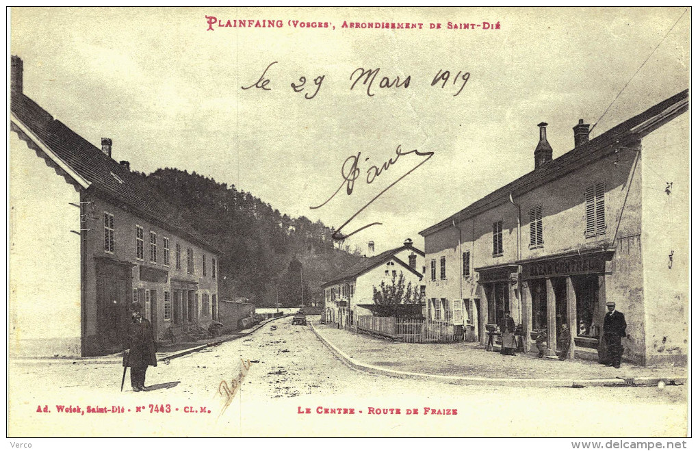 Carte Postale Ancienne De PLAINFAING - Plainfaing