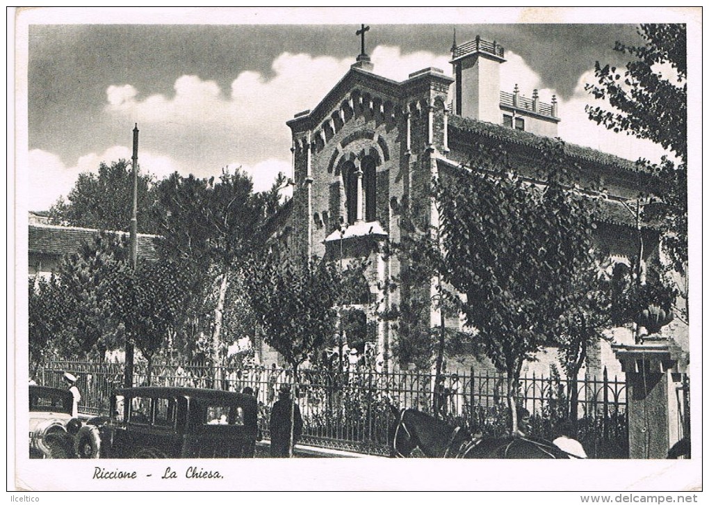 RICCIONE - LA CHIESA - 1935 - Rimini