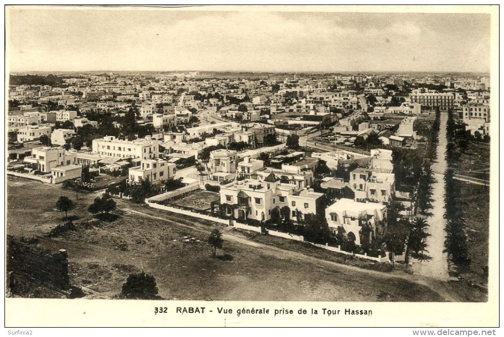 MOROCCO - RABAT - VUE GENERALE PRISE DE LA TOUR HASSAN - Rabat
