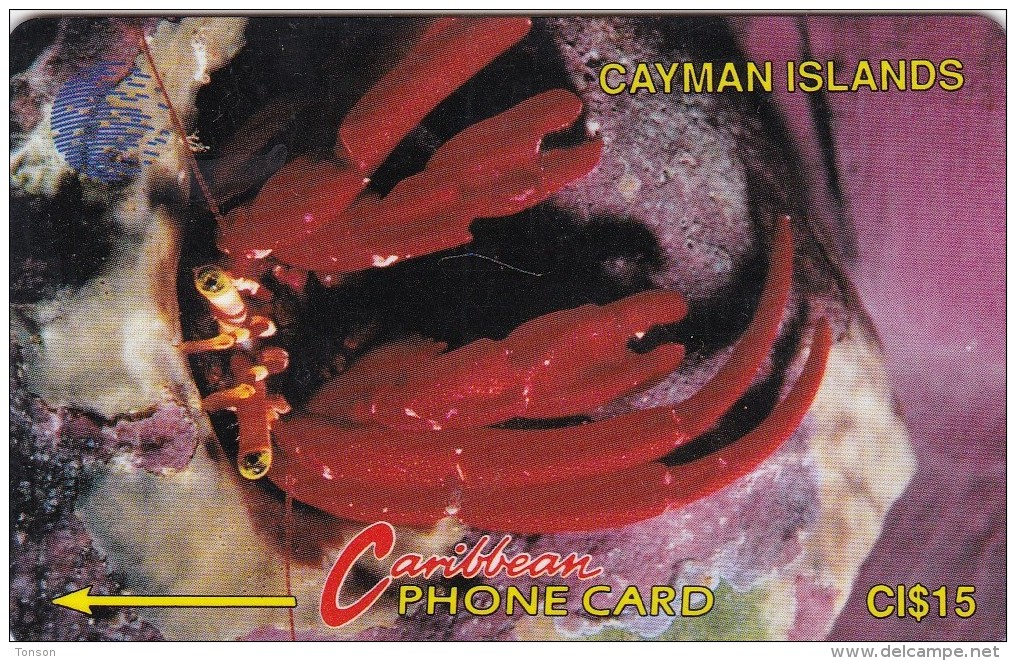 Cayman Islands, CAY-4C, Crab, 2 Scans..    4CCIB - Iles Cayman