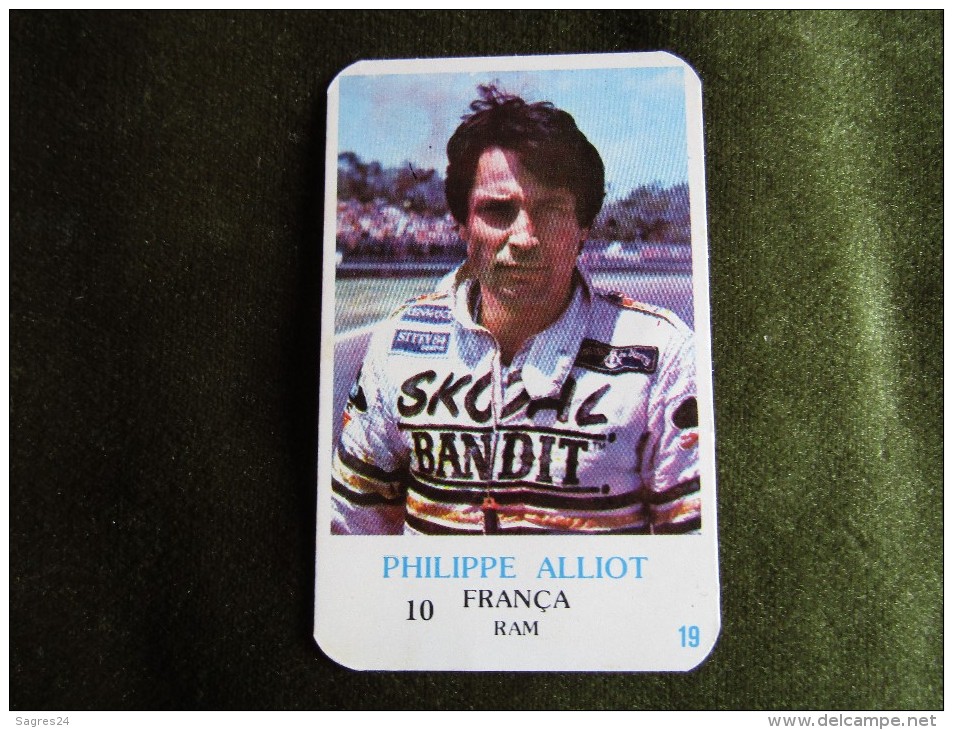 Calendrier De Poche - Pocket Calendar - Philippe Alliot - RAM - 1986 - Automobilismo - F1