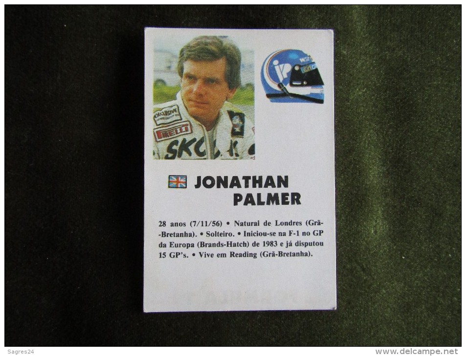 Calendrier De Poche - Pocket Calendar - Jonathan Palmer - 1985 - Automobile - F1