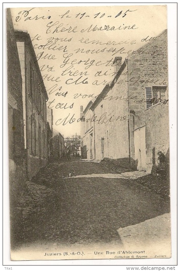 S4606 - Juziers - Une Rue D' Ablemont - Mantes La Jolie