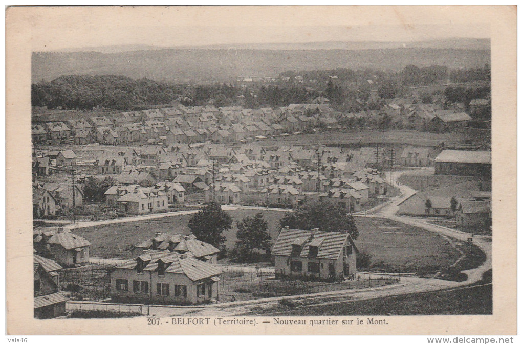 BELFORT    TERRITOIRE DE BELFORT  90  CPA  NOUVEAU QUARTIER SUR LE MONT - Beaucourt