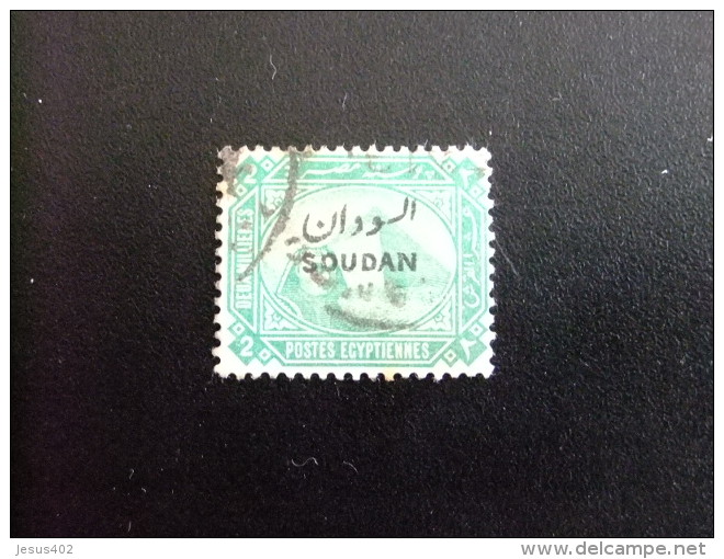 51 SOUDAN CONDOMINIO SUDAN 1897 / EGIPTO 1884 Sobrecargado Bilingue /  YVERT 2 FU / SG 2 FU - Sudan (...-1951)