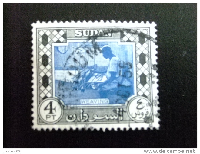 SOUDAN SUDAN 1951 TISSAGE Yvert N&ordm; 106 &ordm; FU - SG N&ordm; 133 &ordm; FU - Sudan (...-1951)
