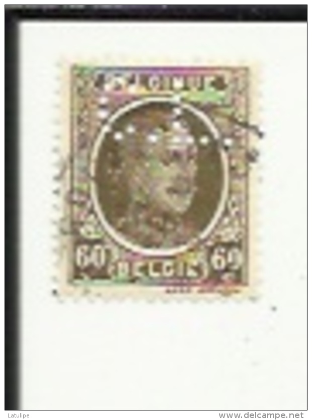 Timbre 60 Cts  -Type Houyoux -1930 _Perforé ( C  L )  Bon Etat 1930 - 1909-34