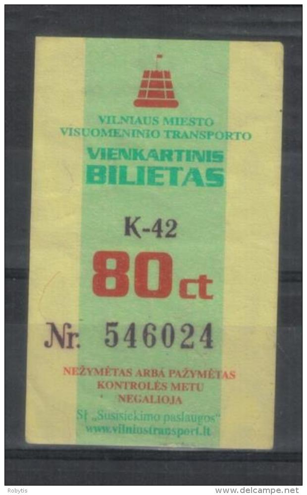 Lithuania Bus Ticket One-way Ticket Vilnius - Europa