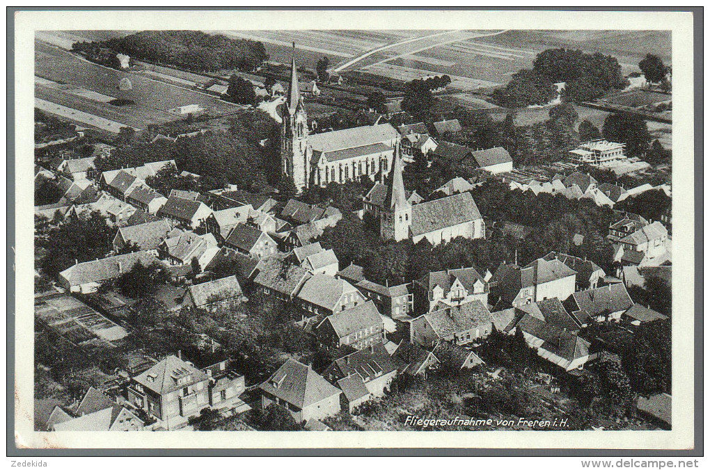 2105 - Ohne Porto - Alte Ansichtskarte - Freren Fliegeraufnahme Luftbild N. Gel Siepenhorst - Lingen