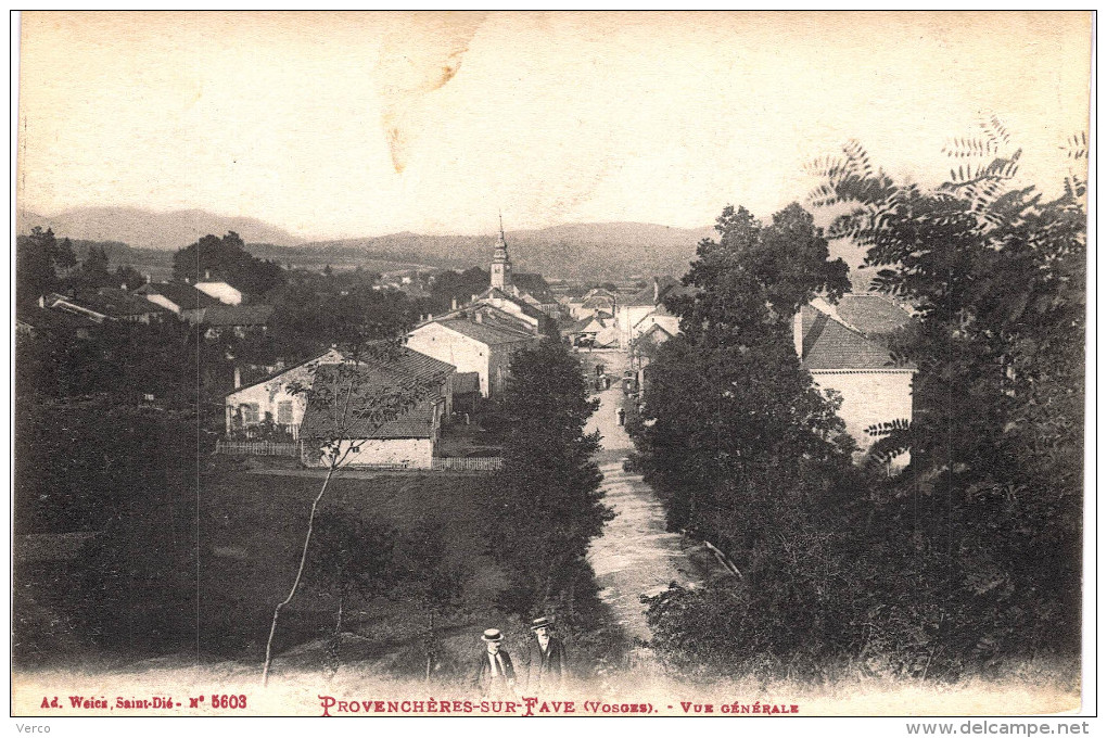 Carte Postale Ancienne De PROVENCHERES Sur FAVE - Provencheres Sur Fave