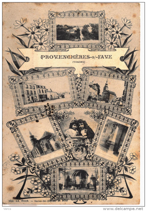 Carte Postale Ancienne De PROVENCHERES Sur FAVE - Provencheres Sur Fave