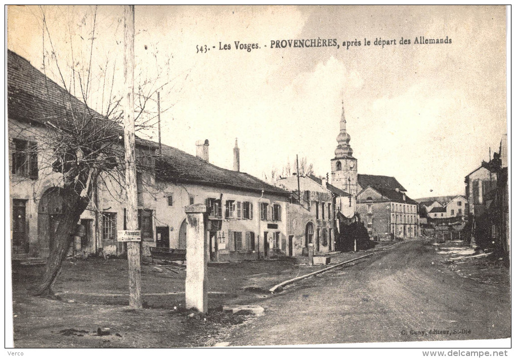 Carte Postale Ancienne De PROVENCHERES Sur FAVE - Provencheres Sur Fave