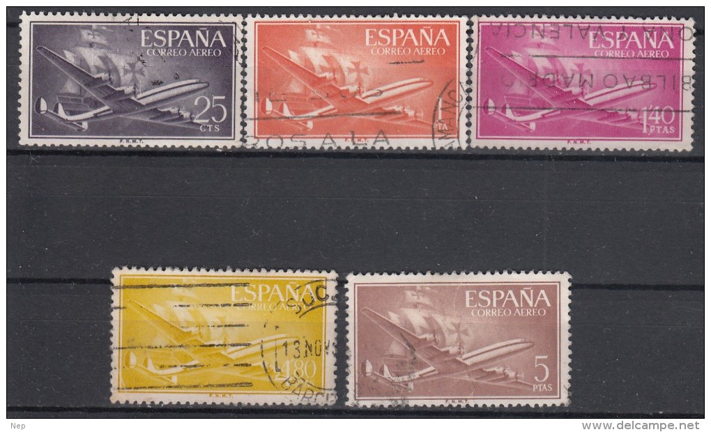 SPANJE - Michel - 1955 - Nr 1057/61 - Gest/Obl/Us - Gebraucht