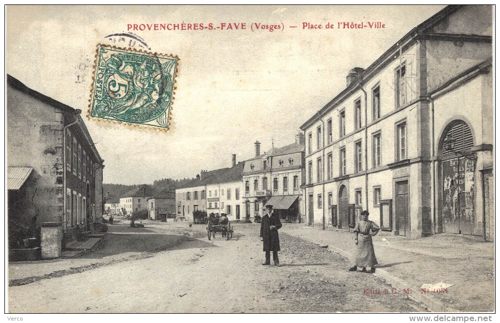 Carte Postale Ancienne De PROVENCHERES Sur FAVE - Provencheres Sur Fave