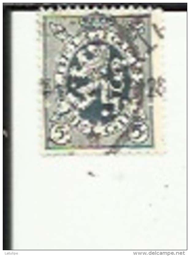 Timbre De 5 Cts Type Armoirie- Perforé ( Indeterminé.. Plein De Trous ) 1930 - 1909-34
