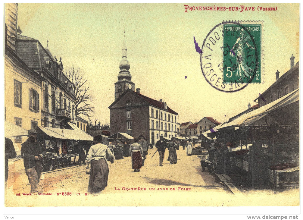 Carte Postale Ancienne De PROVENCHERES Sur FAVE - Provencheres Sur Fave