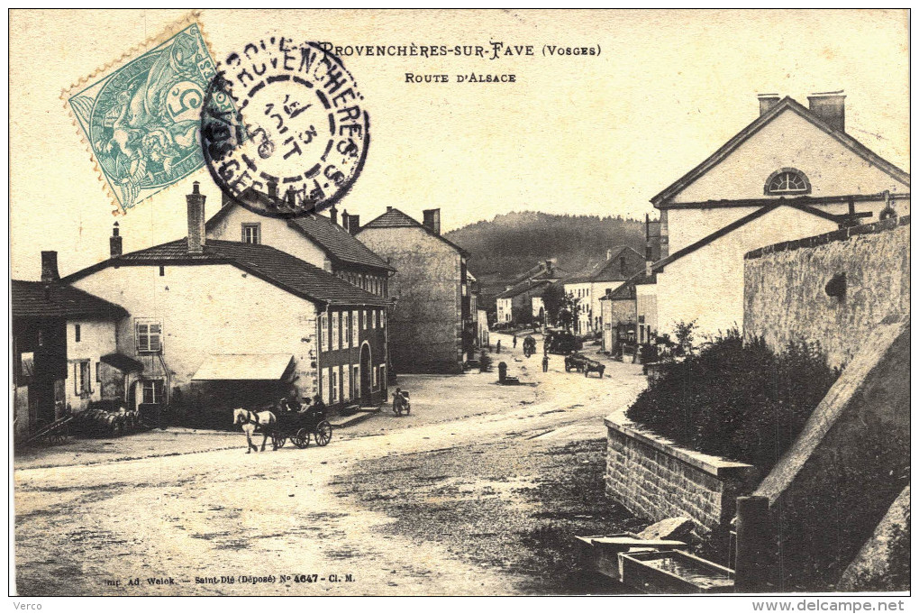 Carte Postale Ancienne De PROVENCHERES Sur FAVE - Provencheres Sur Fave