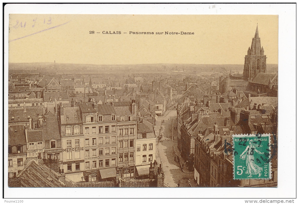 Carte De Calais  ( Recto Verso ) - Calais