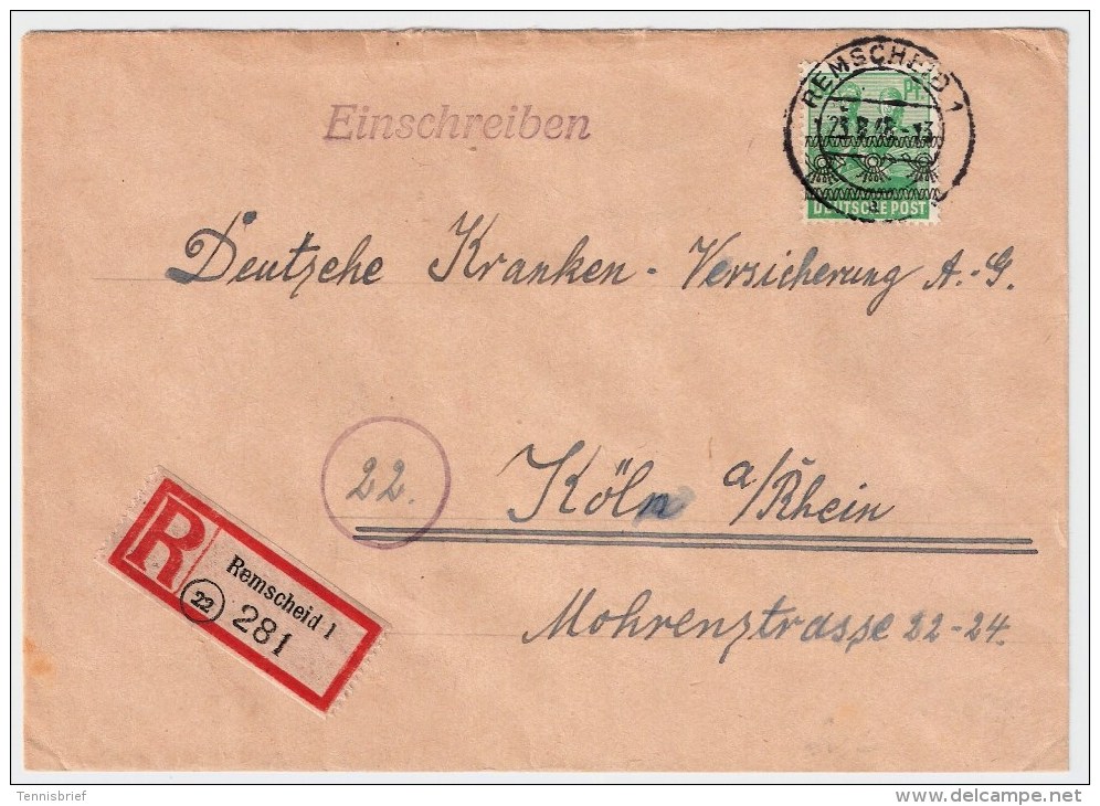 84 Pfg. Bandaufdruck, EF!  Mi.  40,-, #3082 - Lettres & Documents