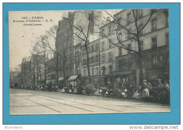 CPA 383 - Marchands Ambulants Marché Avenue D'Orléans PARIS XIVème - Paris (14)