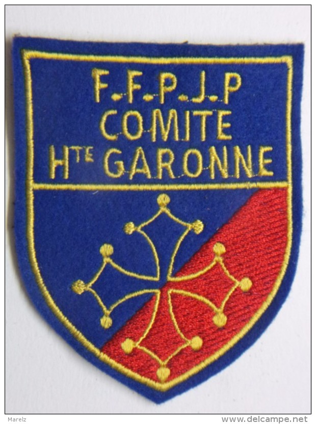 Ecusson Tissu Feutrine Brodée - Comité De HAUTE-GARONNE - FFPJP - PETANQUE Et Jeu Provençal - Ecussons Tissu