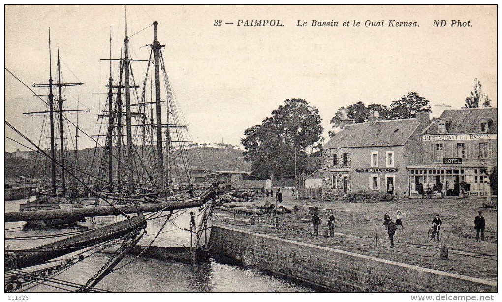 55Nja   22 Paimpol Le Bassin Et Quai Kernsa - Paimpol