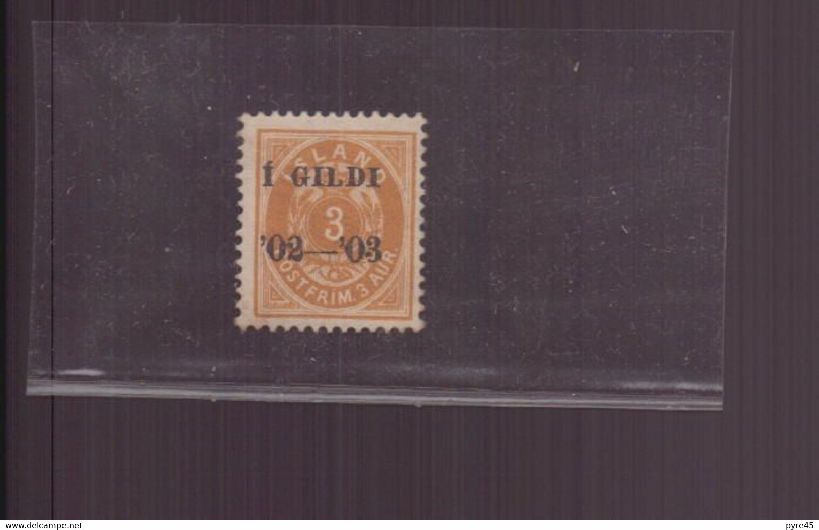 ISLANDE 1900 / 02 N° 23 A * - Neufs