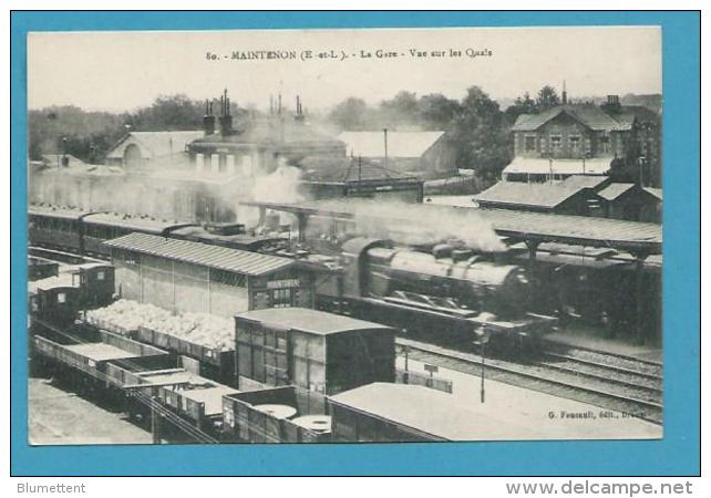 CPA 80 - Chemin De Fer Arrivée Du Train En Gare De MAINTENON 28 - Maintenon